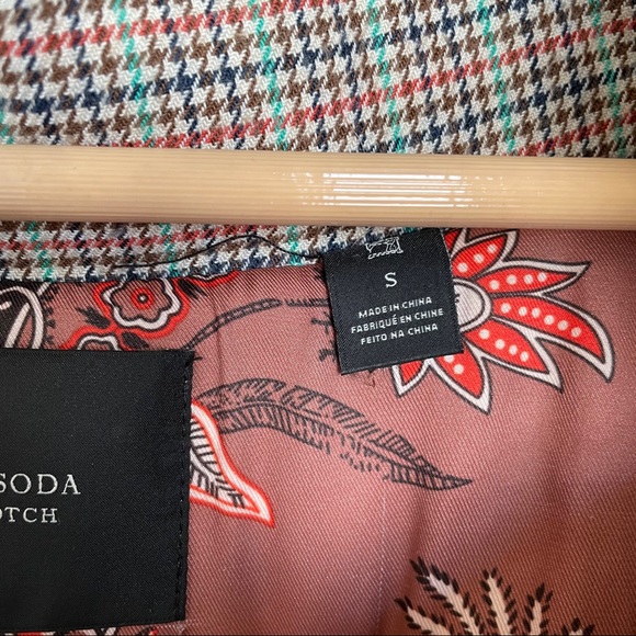 Scotch and Soda preppy Patterned Puffer silky interior comfy duvet jacket. - Picture 7 of 8